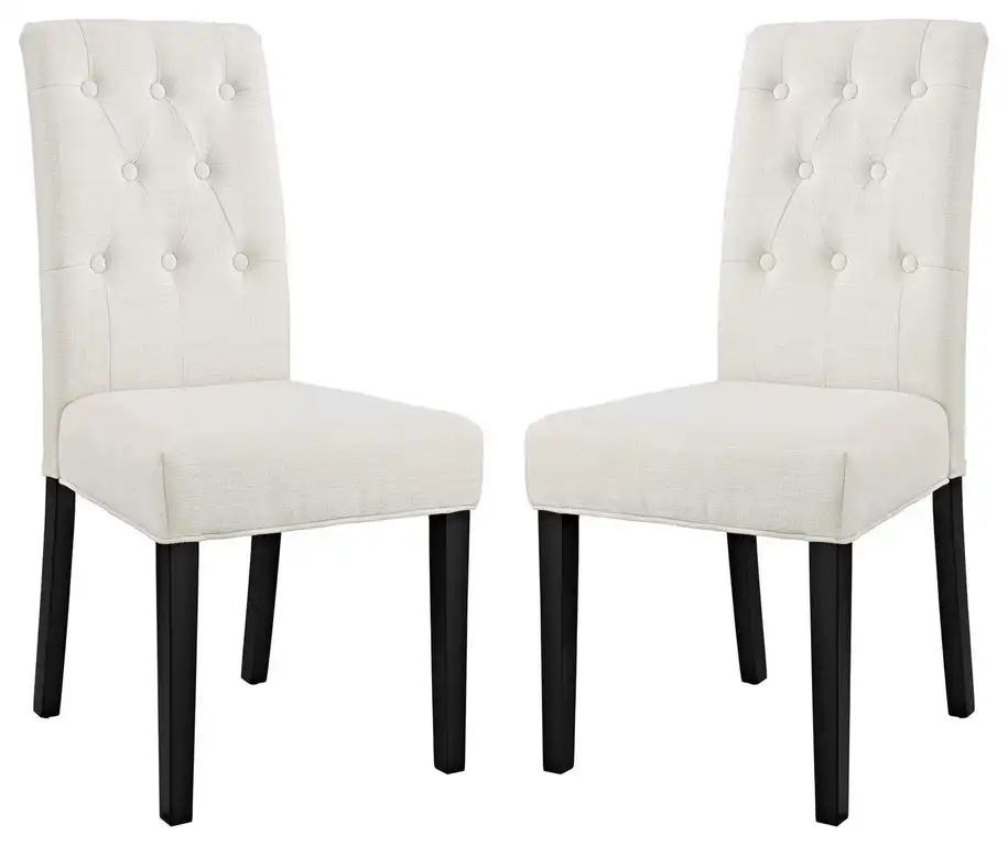 Confer Dining Side Chair Fabric, Set of 2, Beige