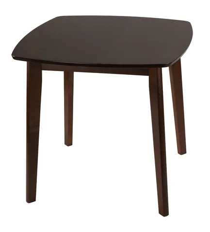Cortesi Home Kari Small Dining Table, Walnut Finish