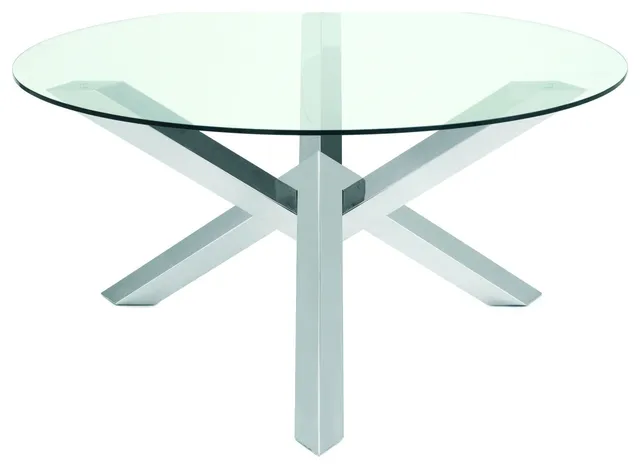 Costa Silver Metal Dining Table, HGTA526