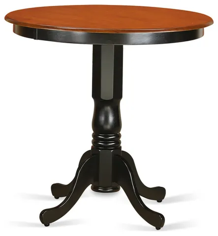 Counter Height Table, Black And Cherry