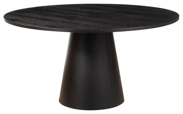 Cove Round Dining Table, Vintage Black