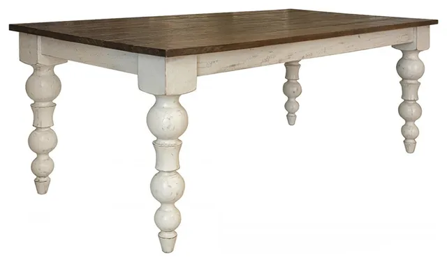 Crafters and Weavers Avalon Rustic Farmhouse Dining Table - 79"