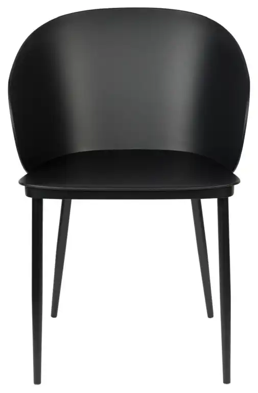 Curvy Black Dining Chairs (2), DF Gigi
