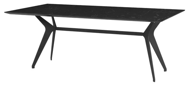 Daniele Black Ceramic Dining Table, HGNE268