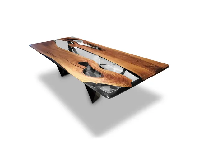 Danube Walnut Dining Table, 10-12 Seater