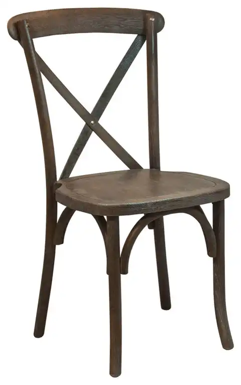 Dark Driftwood X-Back Chair