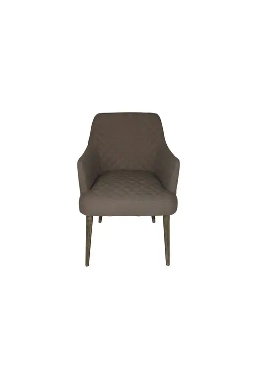 Diamond Style Stitched Chair, Grey