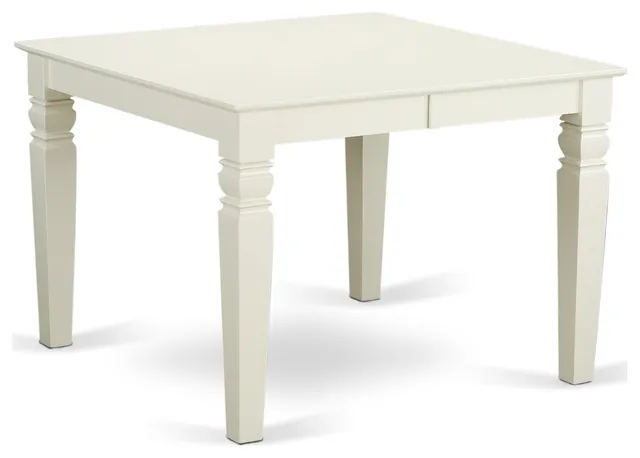 Dining Table With 18" Butterfly Leaf In Linen White, Only Tabletop Available
