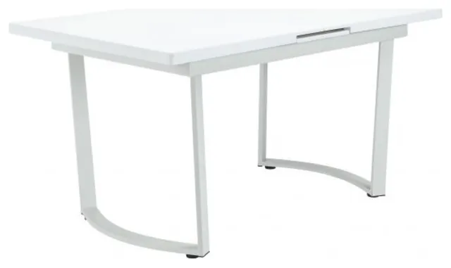 Dn00732 Dining Table, High Gloss White Finish, Palton, 1Set/2Ctn