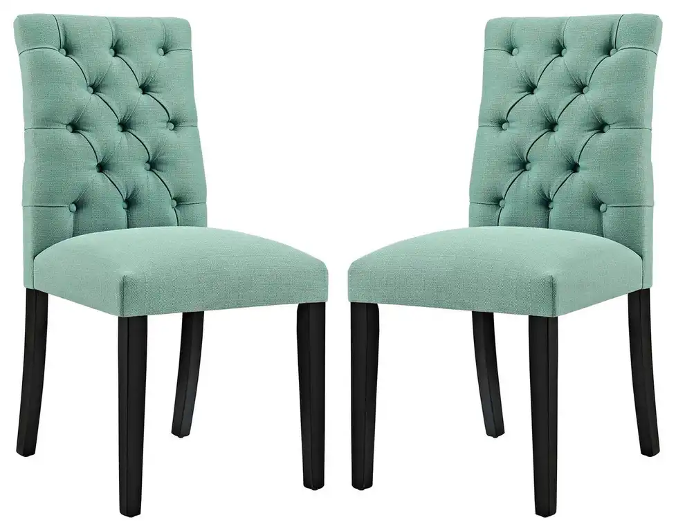 Duchess Dining Chair Fabric Set of 2, Laguna