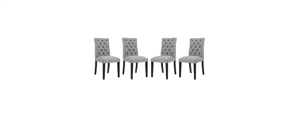 Duchess Dining Chair Set of 4, Light Gray