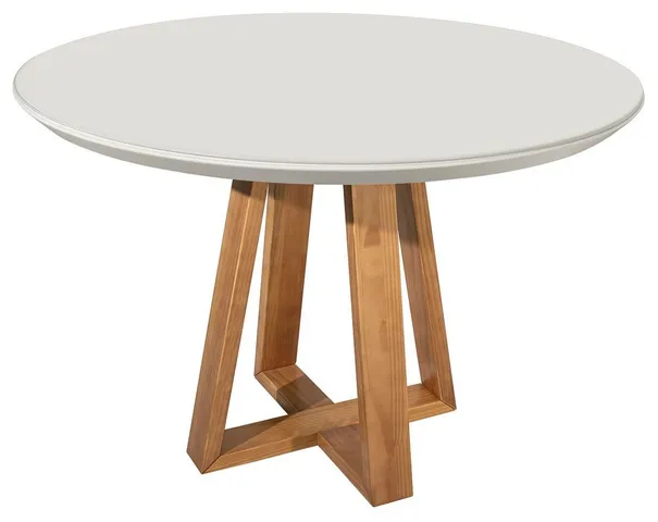 Duffy 45.27 Round Dining Table in Off White
