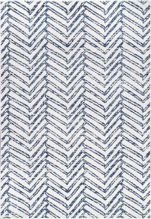 Durable Modern Rug with Unique Geometric Pattern, Pet & Kid Friendly Design