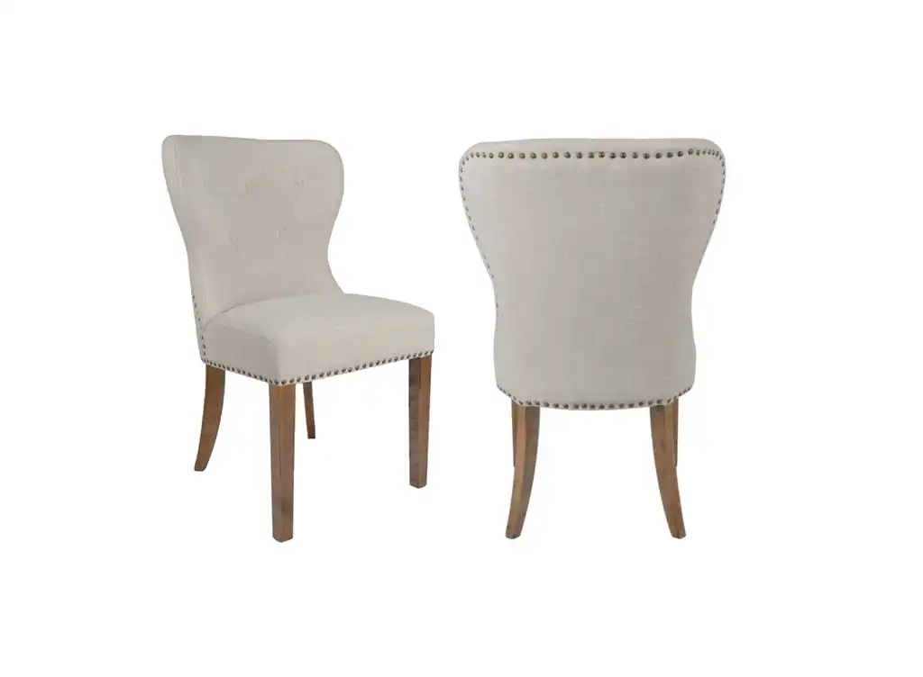 East at Main Maria Birchwood Dining Chair, Set of 2
