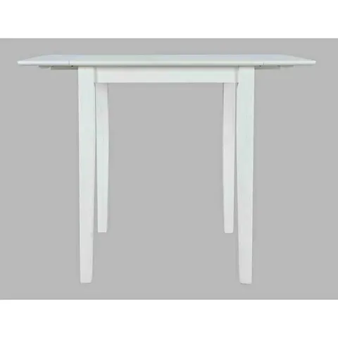 Eastern Tides Coastal Wire-Brushed Acacia Drop-Leaf Counter Height Dining Table