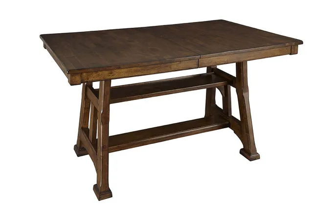 Emma Mason Foster Lurst Gathering Height Trestle Dining Table in Mango