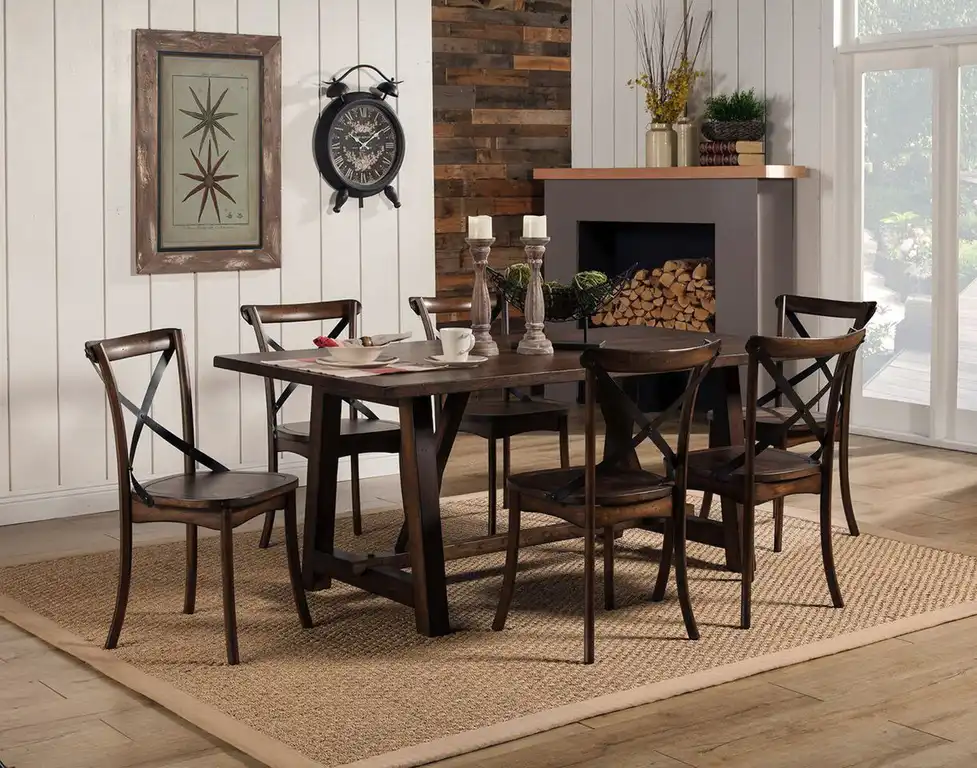 Emma Mason Signature Arena Side Chairs (Set of 2) in Burnished Dark Oak