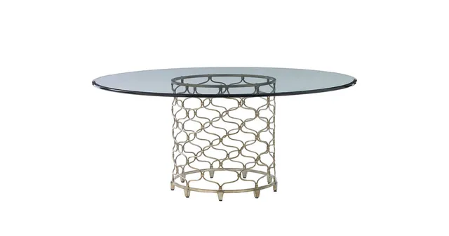 Emma Mason Signature Daria Shayla  60 Bollingter Dining Table in Silver