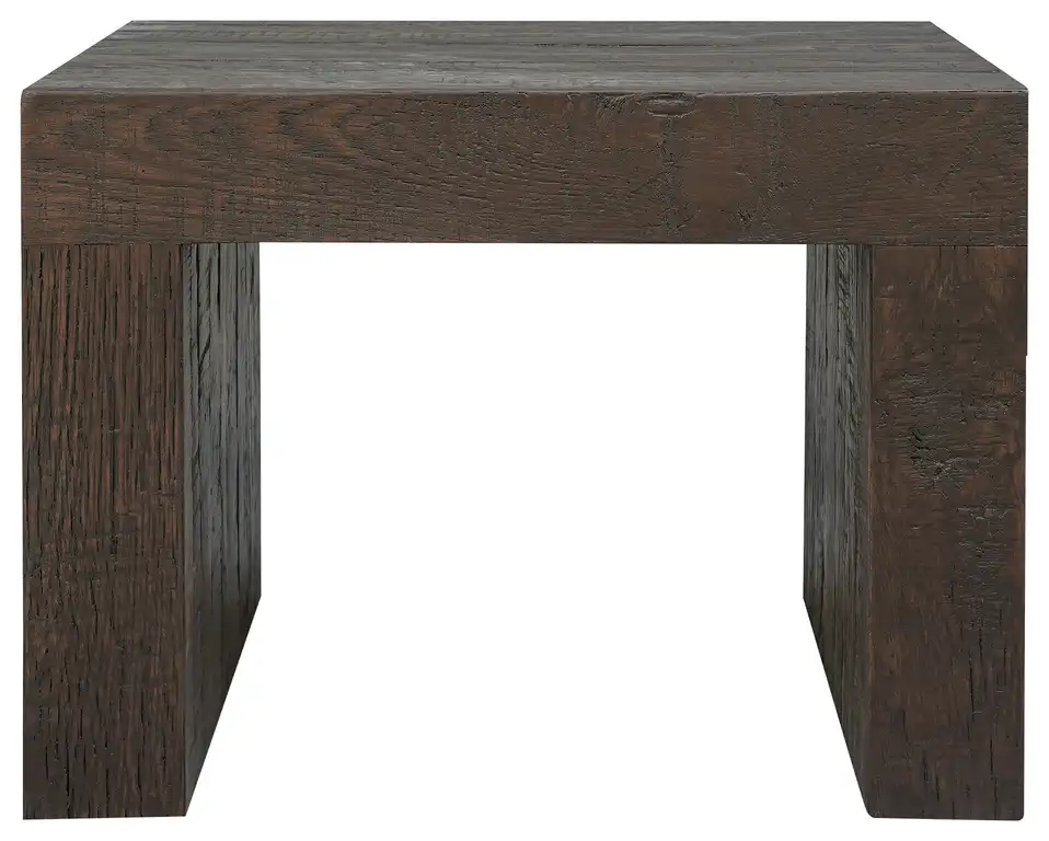 Evander Brown Solid Reclaimed Oak Dining Stool