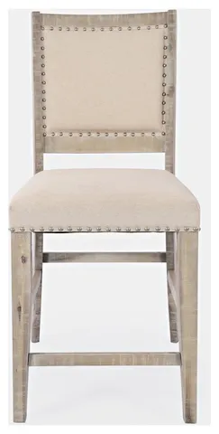 Fairview Transitional Upholstered Counter Stool (Set of 2)