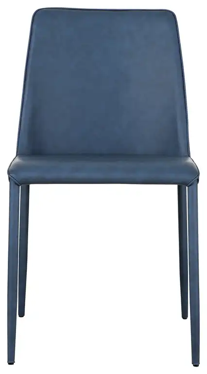 First of A Kind Nora Dining Chair Ocean Cavern Gray Vegan Leather