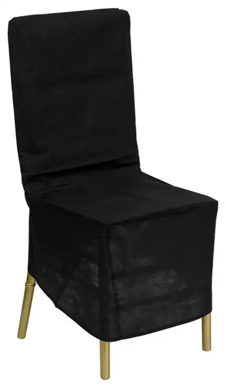 Flash Furniture Black Fabric Chiavari Chair Storage Cover