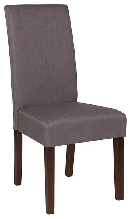 Flash Furniture Greenwich Light Gray Fabric Parsons Chair - QY-A37-9061-LGY-GG