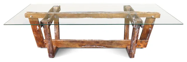 FROMM Glass top Dining Table