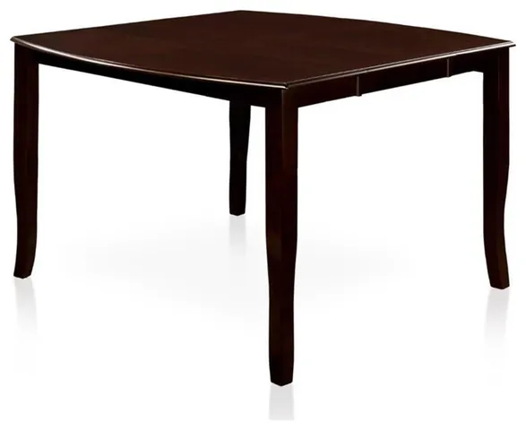Furniture of America Arriane Wood Expandable Counter Dining Table in Espresso