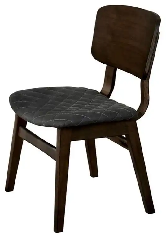 Furniture of America Jaykub Walnut Mid-century Wood Side Chair (Set of 2)