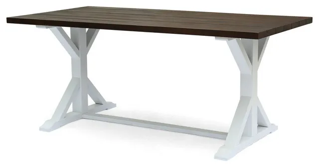 Garrison Rustic Farmhouse Acacia Wood Dining Table