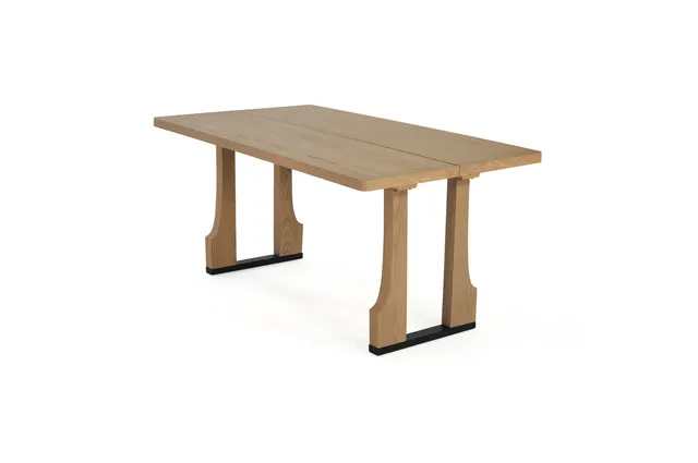 GDF Studio Elmridge 5.25' Rectangular Dining Table, Natural Ash