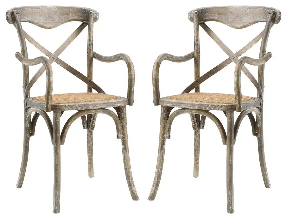 Gear Dining Armchair Set of 2 EEI-3479-GRY