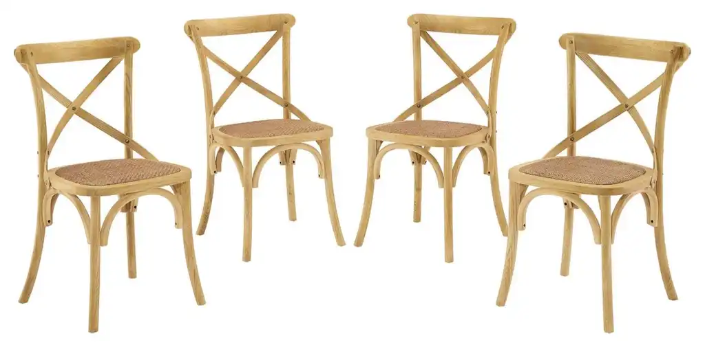 Gear Dining Side Chair Set of 4 - Natural