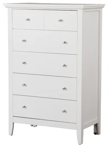 Glory Furniture Hammond Chest in White Color