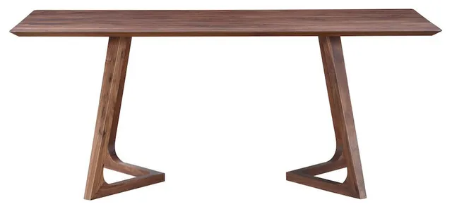 Godenza Rectangular Dining Table Brown