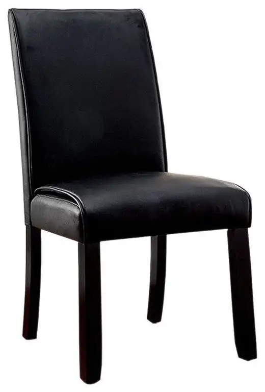 Grandstone I Contemporary Side Chair With Black Finish, Set Of 2