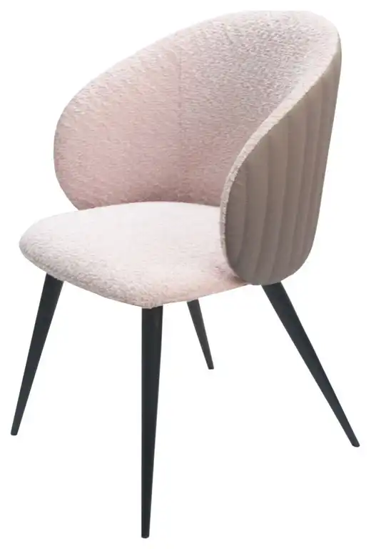 Gray Cream Contemporary Dining Chair