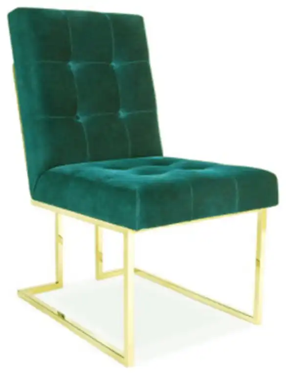 Green Velvet Dining Chair