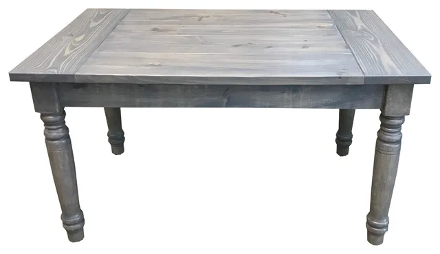 Grey English Farmhouse Table, 60"