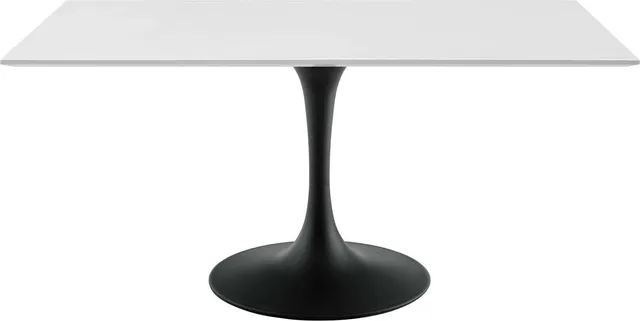 Halstead Rectangle Dining Table - Black White