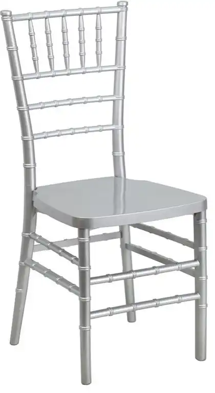 HERCULES PREMIUM Series Silver Resin Stacking Chiavari Chair
