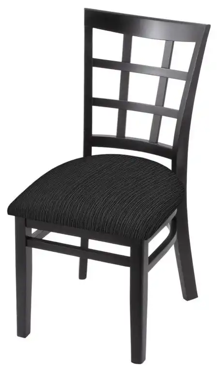 Holland 3130 18" Chair in Black Finish/Graph Coal Seat