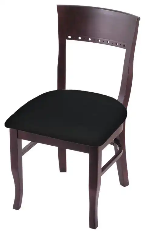 Holland 3160 18" Chair in Dark Cherry/Black Vinyl Seat