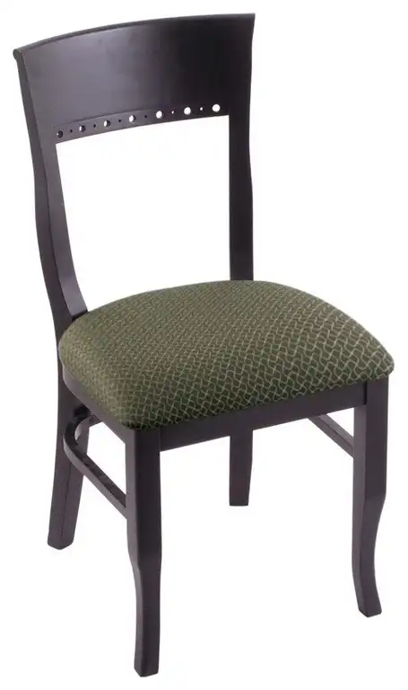 Holland Bar Stool, 3160 18 Chair, Black Finish, Axis Grove Seat