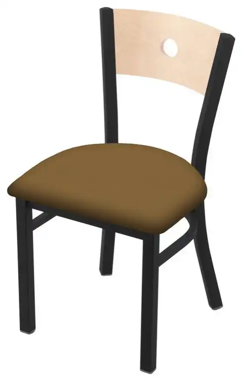 Holland Voltaire 630 18" Chair - Black/Natural Back/Canter Saddle
