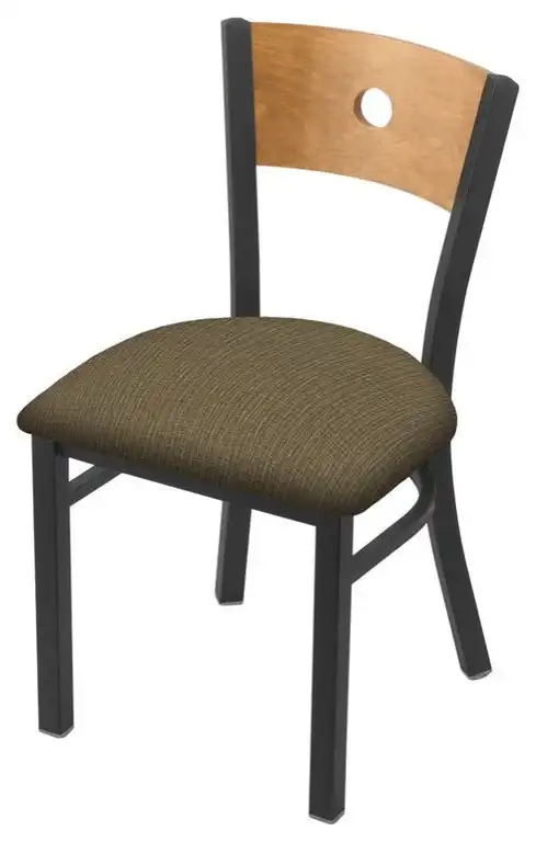Holland Voltaire 630 18" Chair - Pewter/Medium Back/Graph Cork