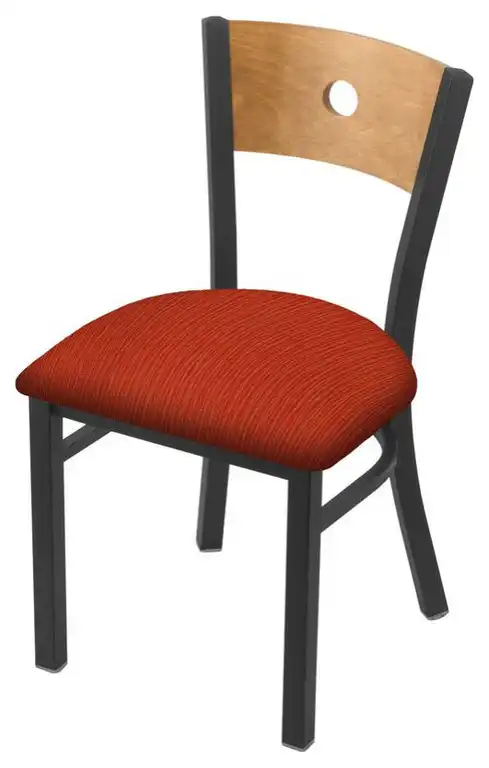 Holland Voltaire 630 18" Chair - Pewter/Medium Back/Graph Poppy