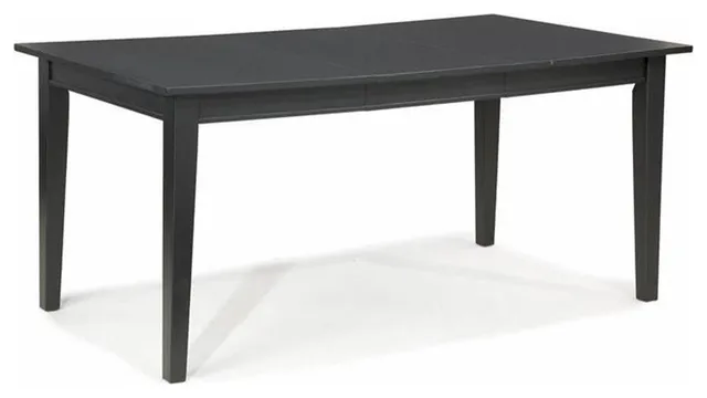 Homestyles Arts & Crafts Wood Dining Table in Black