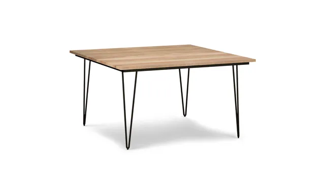 Hunter Solid Mango Wood and Metal 54, x 54, Square Dining Table